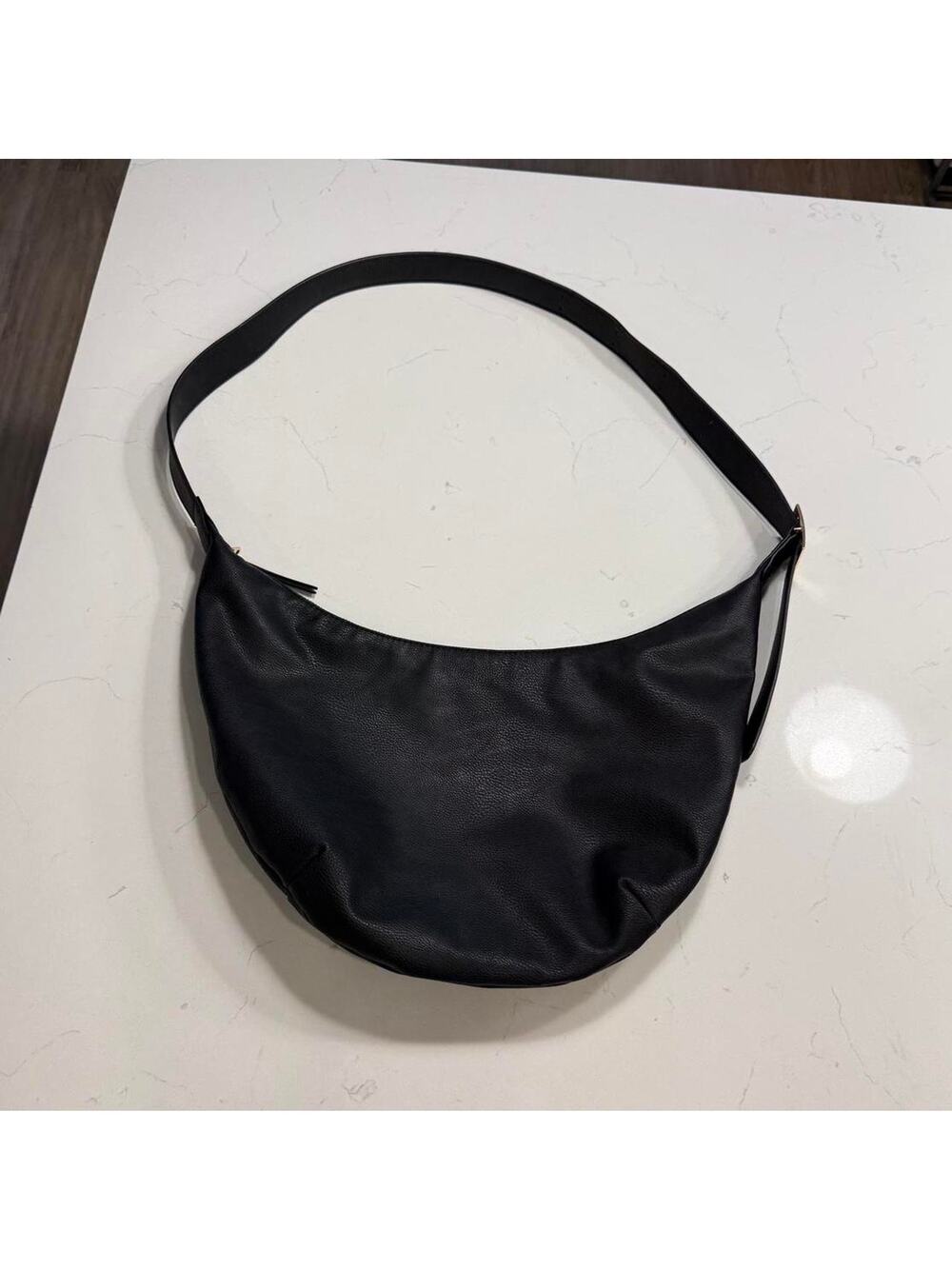 Oversized slouchy crescent moon bag